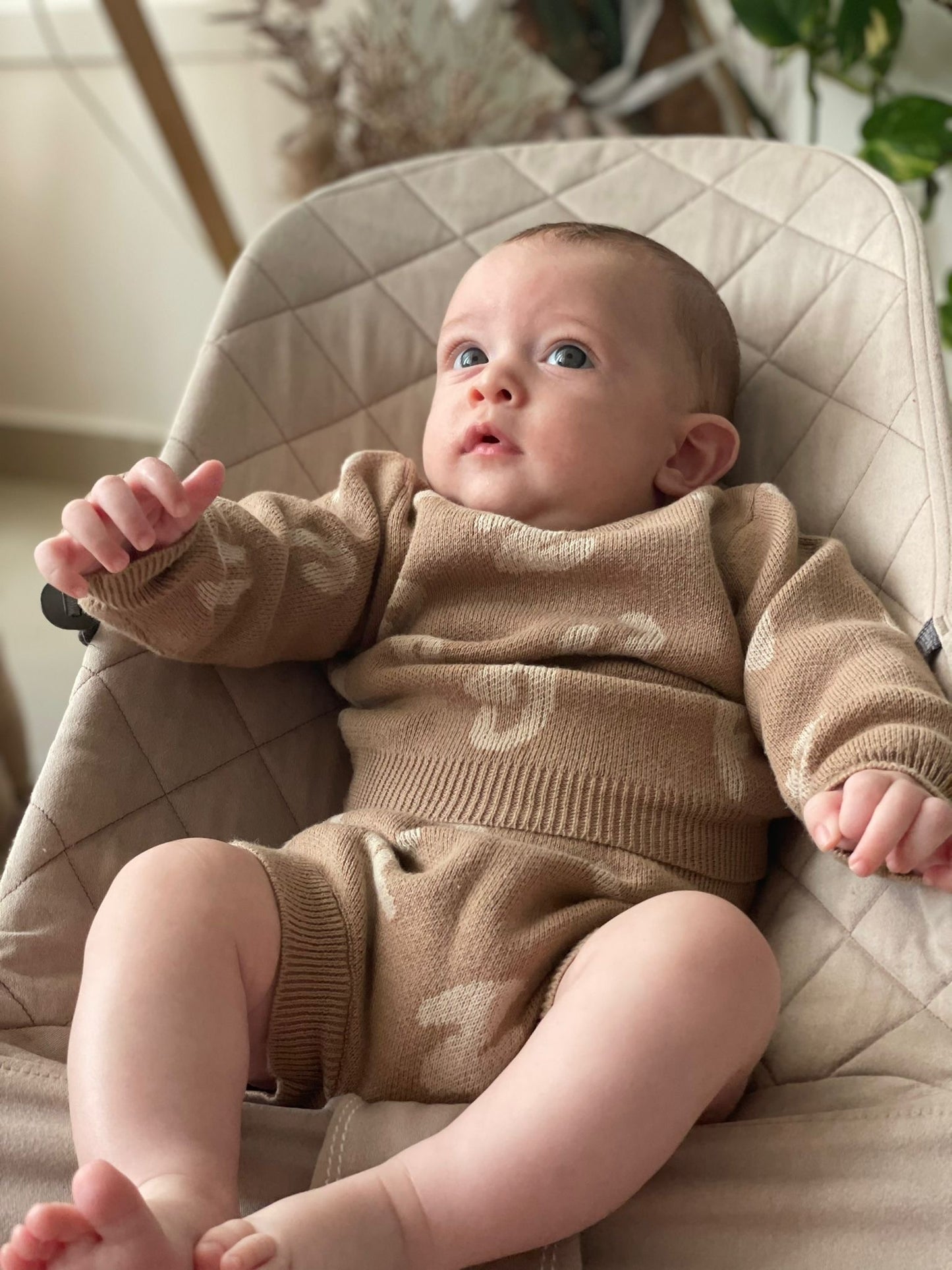 Alphabet Jacquard Pullover Sweater