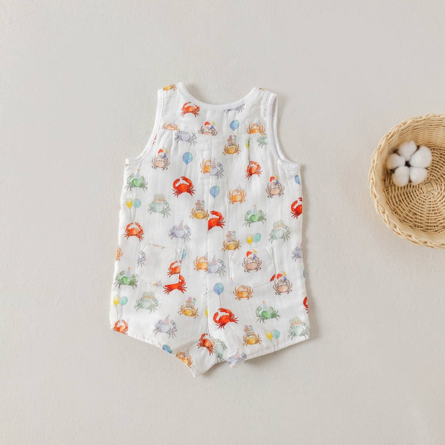 Summer Crabs Organic Muslin Shortall