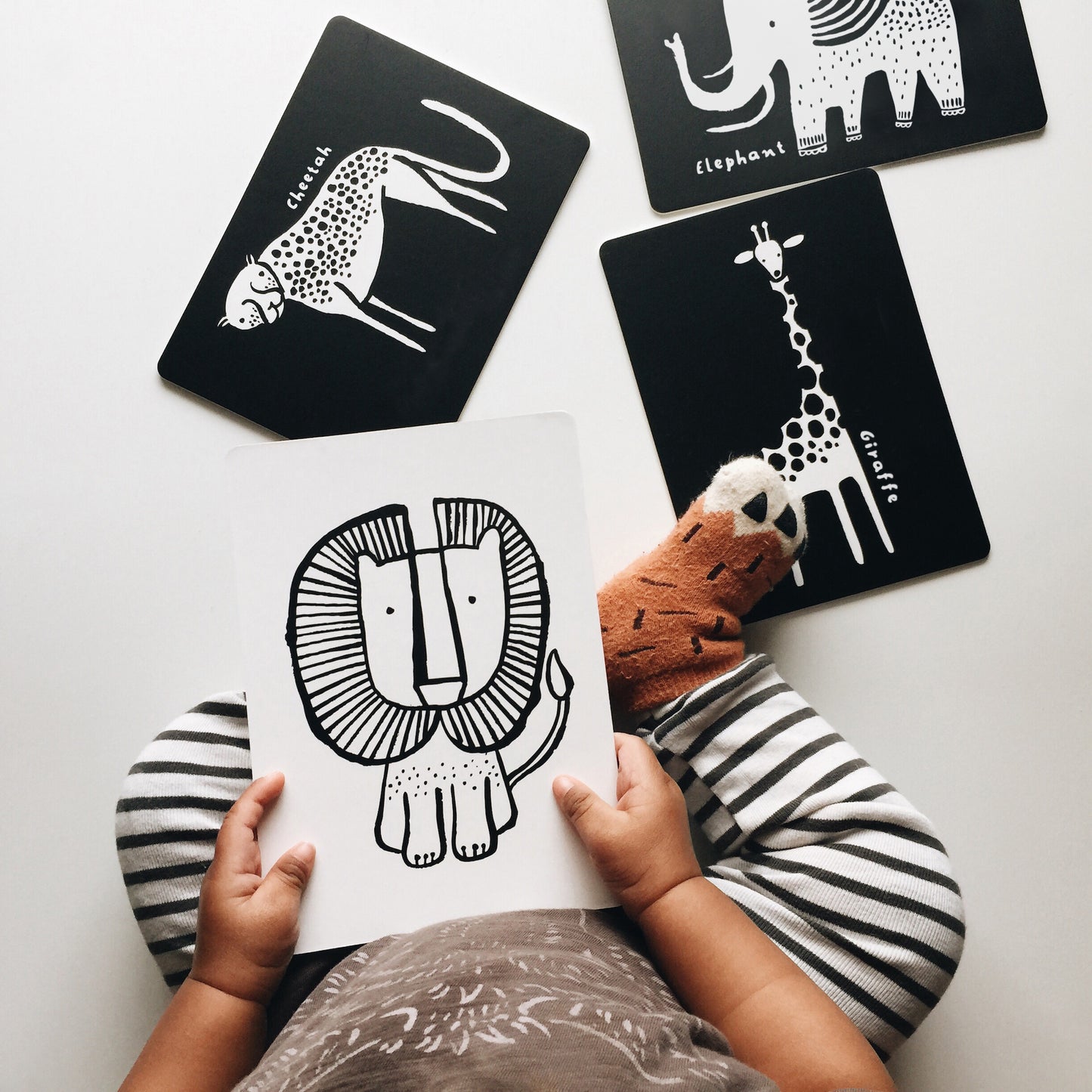 Safari Art Cards for Baby