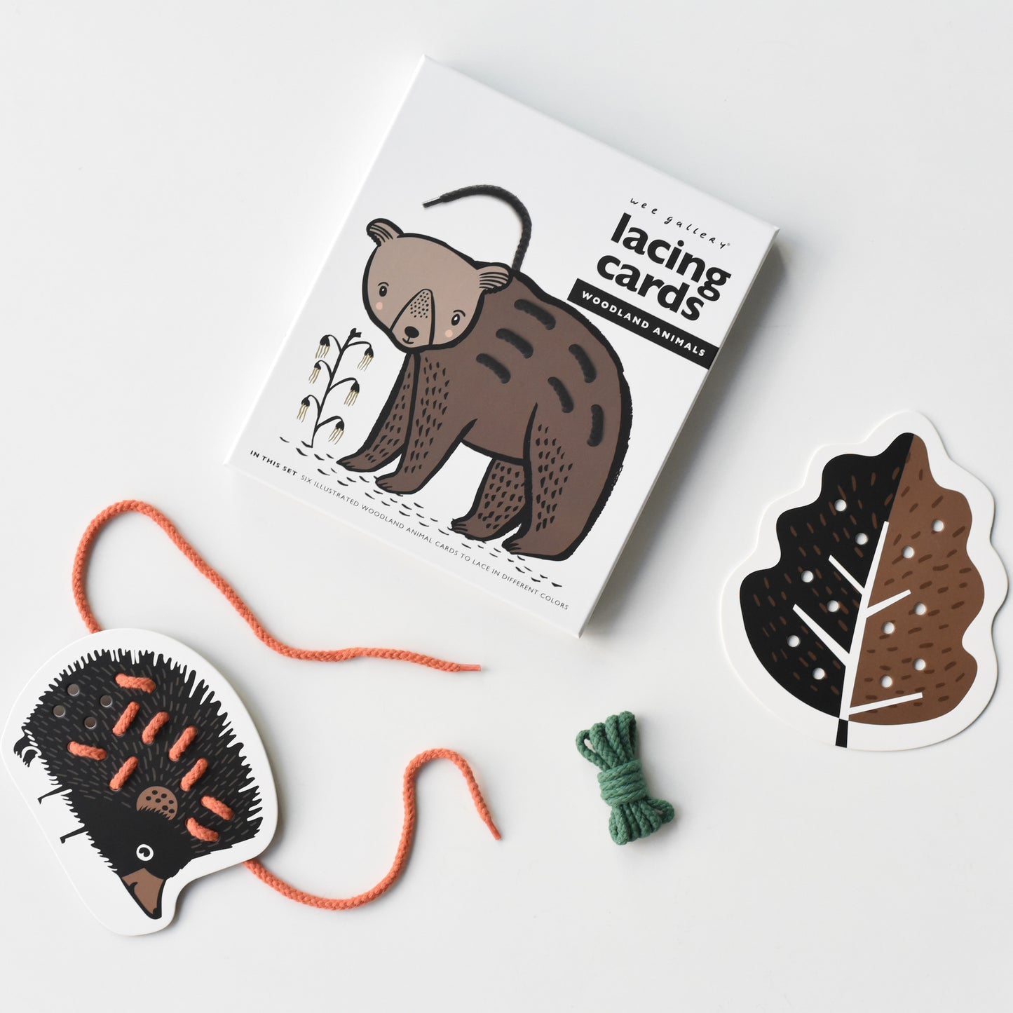 Woodland Animals Lacing Cards - Brain Development