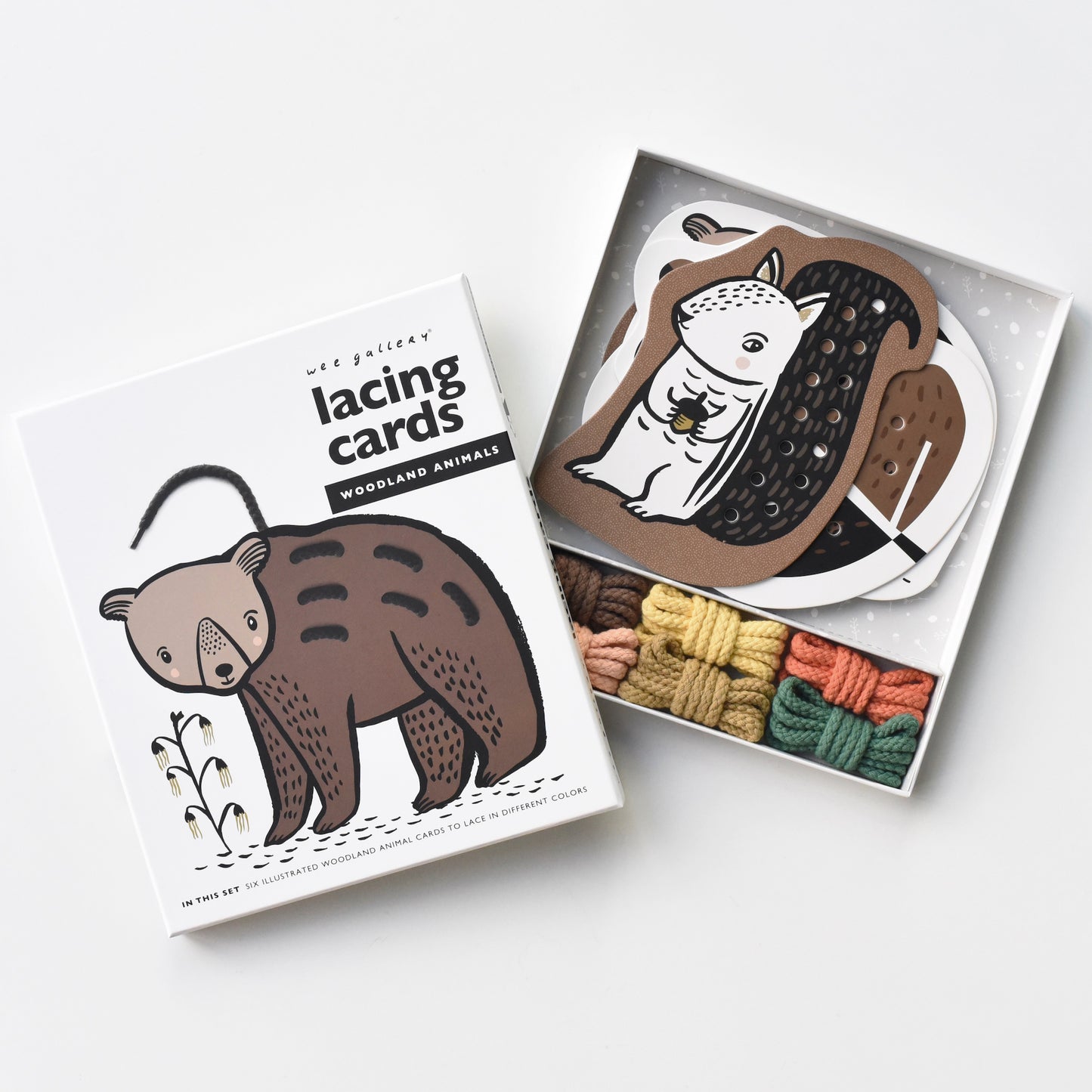 Woodland Animals Lacing Cards - Brain Development