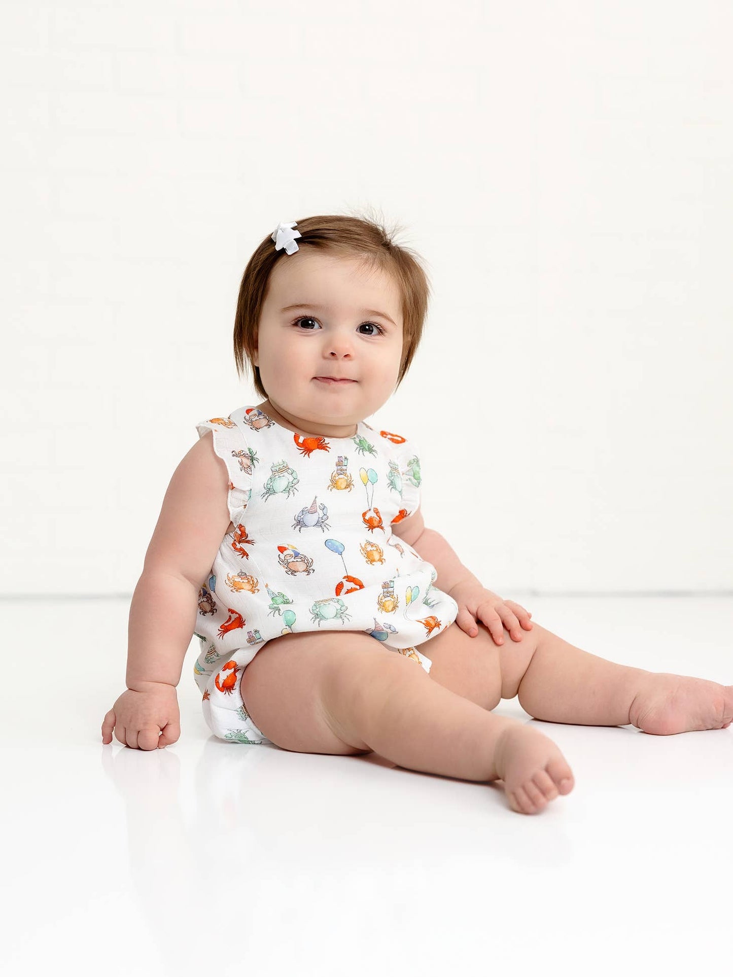 Summer Crabs Organic Bubble Romper