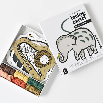 Jungle Animals Lacing Cards - Brain Development