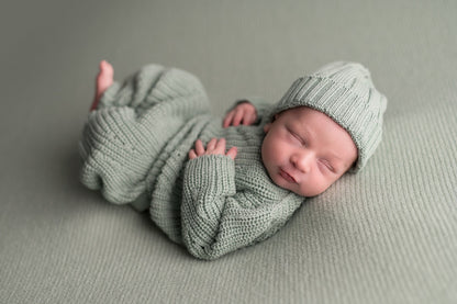 Baby Ribbed Hat - Mint