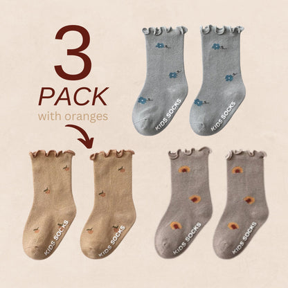 Cotton Ruffle Socks (3-Pack)