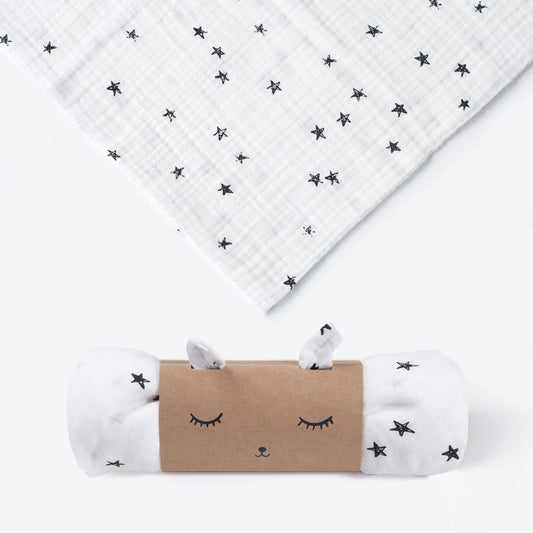 Organic Muslin Swaddle, Stars